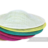 Petershams Millinery Supplies Maggie oval sinamay fascinator hat bases