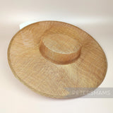 Petershams Millinery Supplies metallic lurex sinamay boater hat base in a large brim design for fascinator making