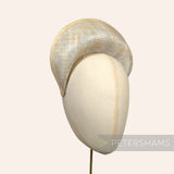 Petershams Millinery Supplies metallic lurex sinamay halo crown fascinator hat base