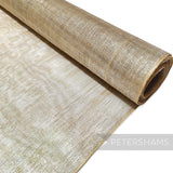 Petershams Millinery Supplies metallic lurex threaded sinamay fabric in a natural beige colour, ideal for hat making.