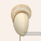Petershams Millinery Supplies metallic lurex sinamay halo crown fascinator hat base