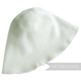 Petershams Millinery Supplies extra large pale mist green peachbloom velour fur felt hat body for millinery project