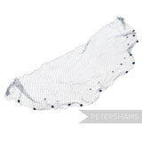 Petershams Millinery Supplies vintage navy blue honeycomb veiling with double mini dot pattern for hat making