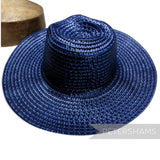 Petershams Millinery Supplies shiny navy blue flat polybraid capeline hat body for millinery projects