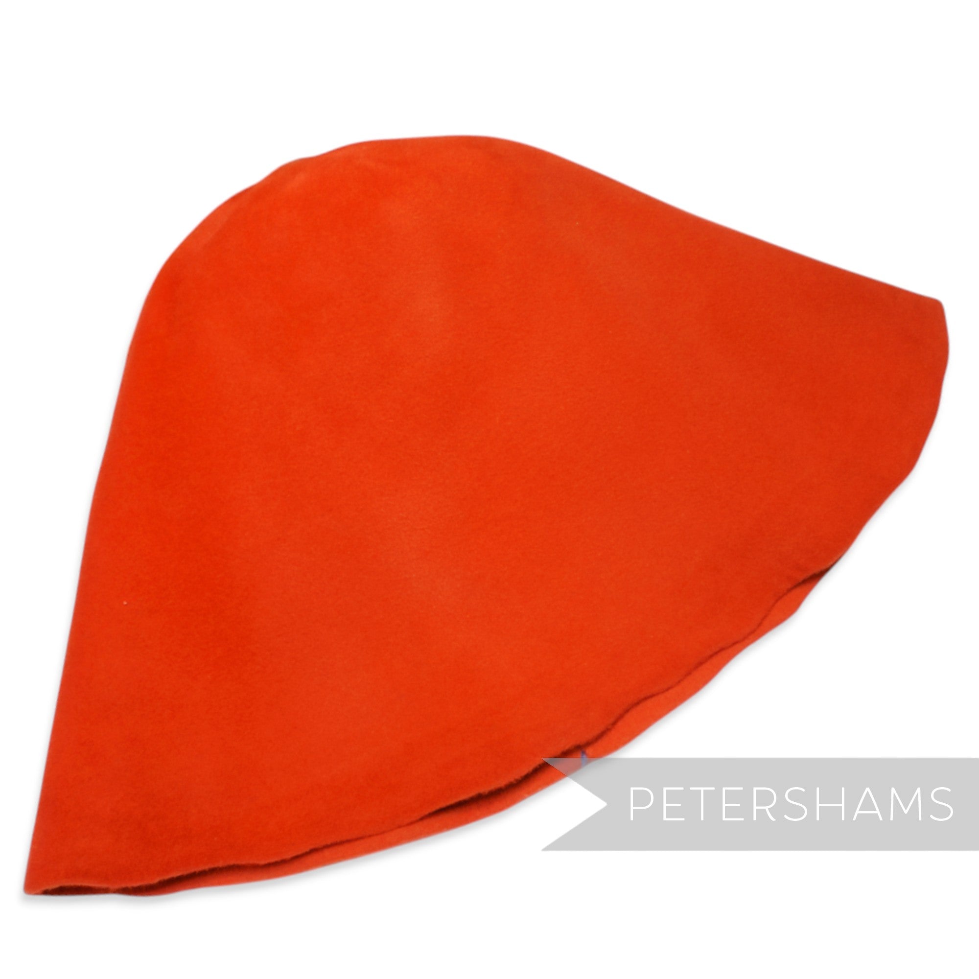 Petershams Millinery Supplies extra large clementine orange peachbloom velour fur felt hat cone for millinery projects