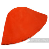 Petershams Millinery Supplies extra large clementine orange peachbloom velour fur felt hat cone for millinery projects