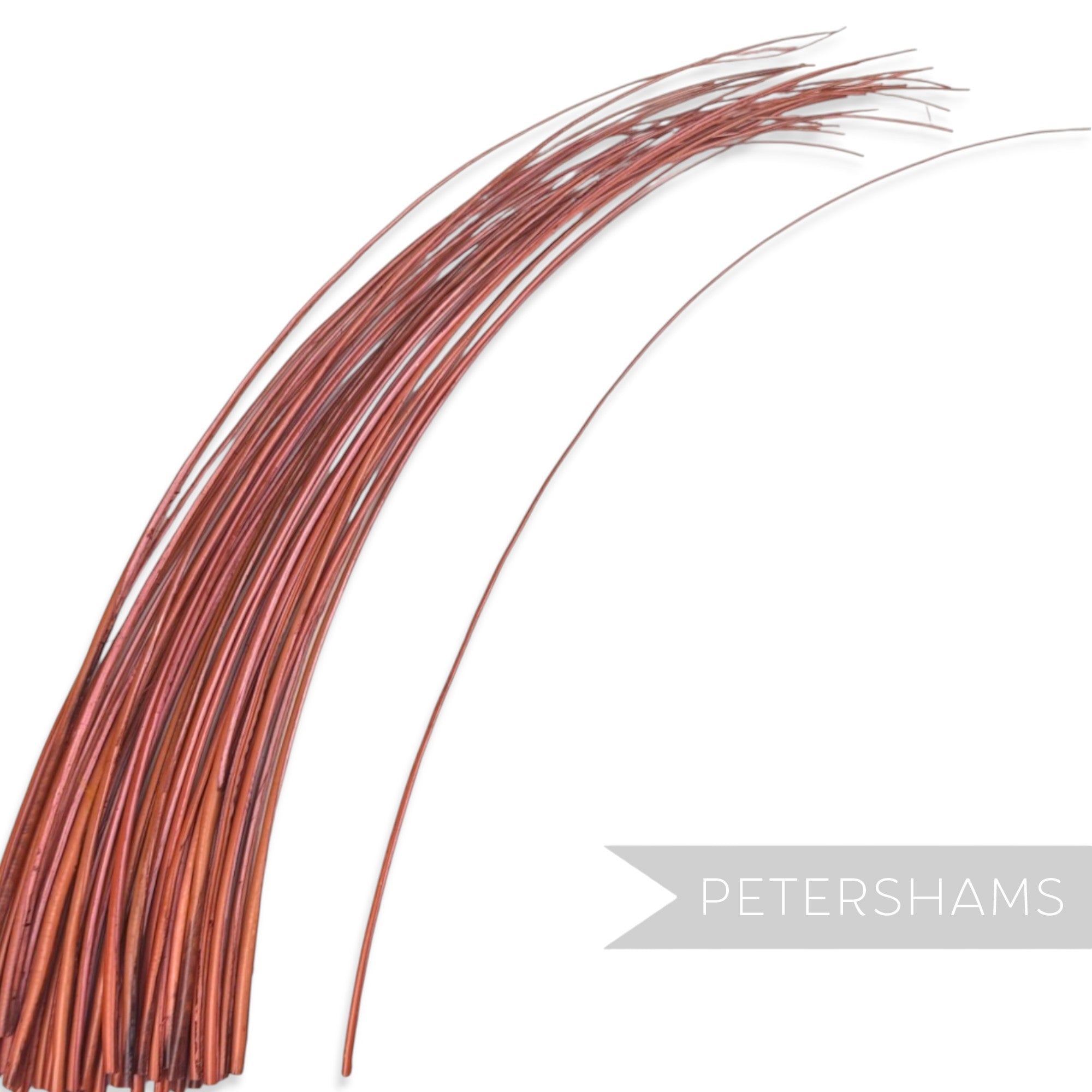 Petershams Millinery Supplies long blush stripped ostrich quill feather for millinery and hat making