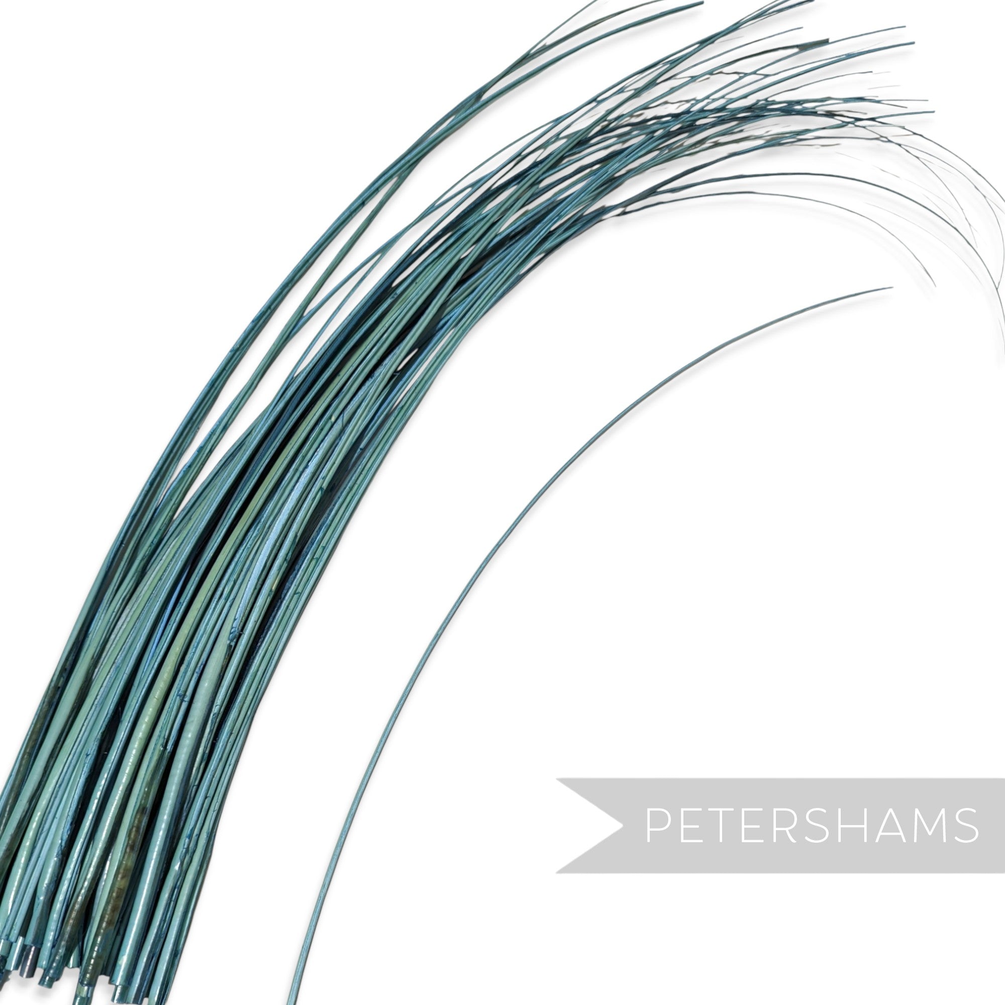 Petershams Millinery Supplies long duck egg stripped ostrich quill feather for hat making and millinery projects