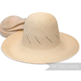 Petershams Millinery Supplies vintage Ecuador Panama straw capeline hat body with diagonal fine vent detail