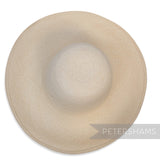 Petershams Millinery Supplies vintage Ecuador Panama straw capeline hat body with open weave in natural beige