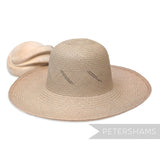 Petershams Millinery Supplies vintage Ecuador Panama straw capeline hat body with diagonal fine vent detail
