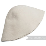 Petershams Millinery Supplies extra large peachbloom velour fur felt cone hat body in a granite