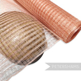Petershams Millinery Supplies peachy pink basket weave sinamay fabric for hat making and trims. Lightweight, natural straw fibre.