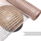 Petershams Millinery Supplies rose basket weave sinamay fabric roll for hat making and fascinators