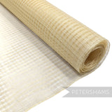 Petershams Millinery Supplies butter yellow basket weave sinamay fabric roll for hat making and fascinators