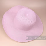 Petershams Millinery Supplies vintage 1980s light pink crinoline capeline hat body with swirled trim design