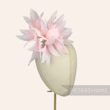 Petershams Millinery Supplies Kay large pale pink goose feather pom flower hat mount