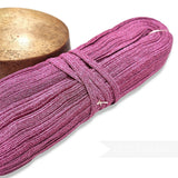 Petershams Millinery Supplies 10mm metallic pink lurex crinoline hat braid with a raised zig-zag texture