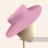 Petershams Millinery Supplies pink polybraid boater fascinator hat base