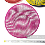 Petershams Millinery Supplies Amanda pink lattice weave sinamay fascinator base with a deep upward scoop