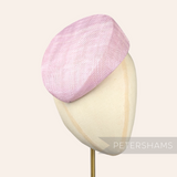 Petershams Millinery Supplies Betty sloped heather purple sinamay pillbox fascinator hat base