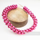 Petershams Millinery Supplies hot pink handwoven straw adjustable headdress frame