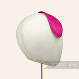 Petershams Millinery Supplies teardrop shaped pink sinamay hat base