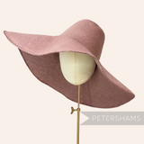 Petershams Millinery Supplies extra large dusty pink Toyo paper capeline hat body