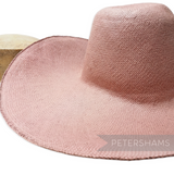 Petershams Millinery Supplies extra large smooth dusty pink Toyo paper capeline hat body for millinery projects