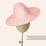 Petershams Millinery Supplies mini pink wheatstraw capeline hat body
