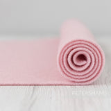 Petershams Millinery Supplies light pink 3mm thermoformable wool felt fabric roll for millinery and hat making