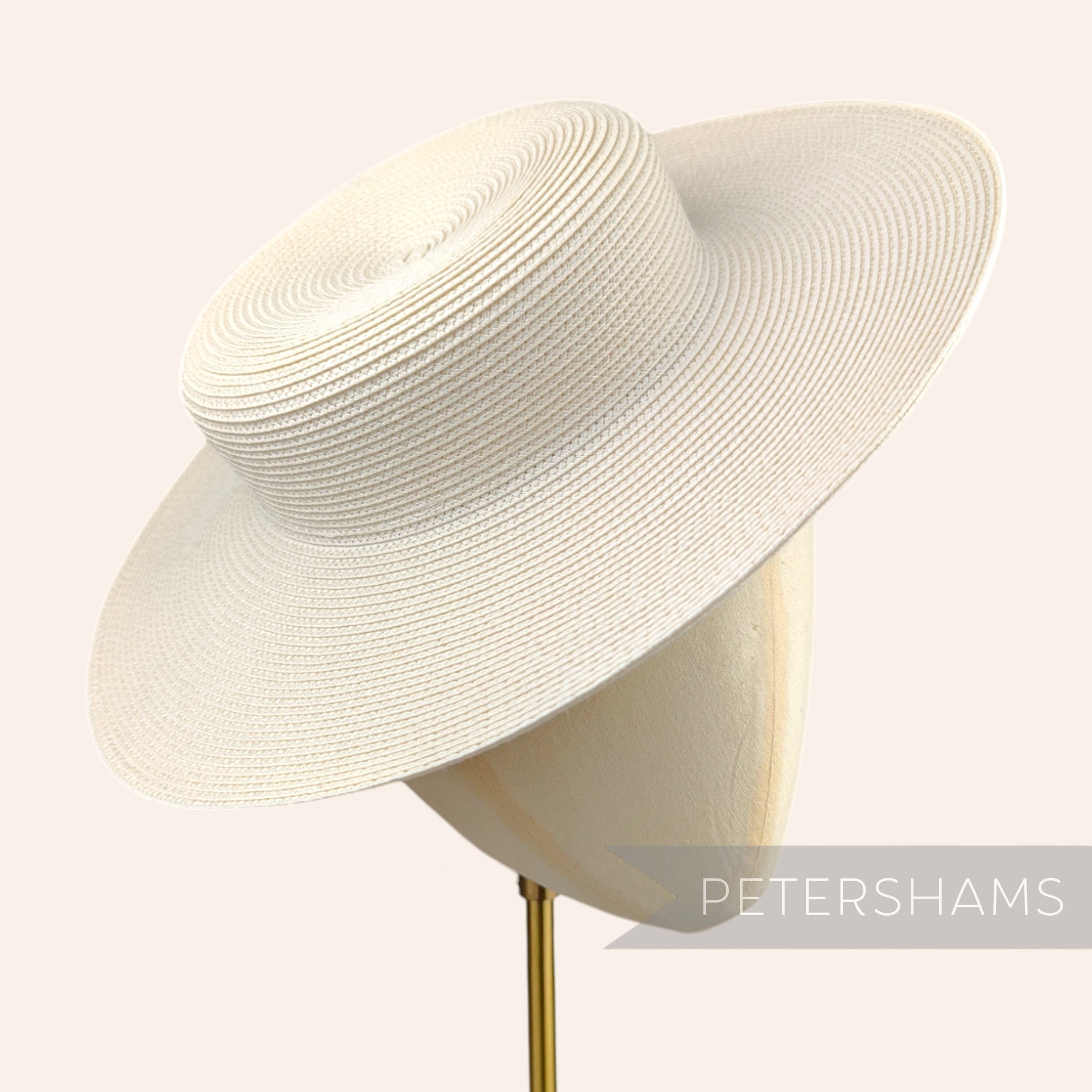 Petershams Millinery Supplies polybraid boater fascinator hat base