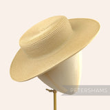 Petershams Millinery Supplies straw spiralled polybraid boater fascinator hat base