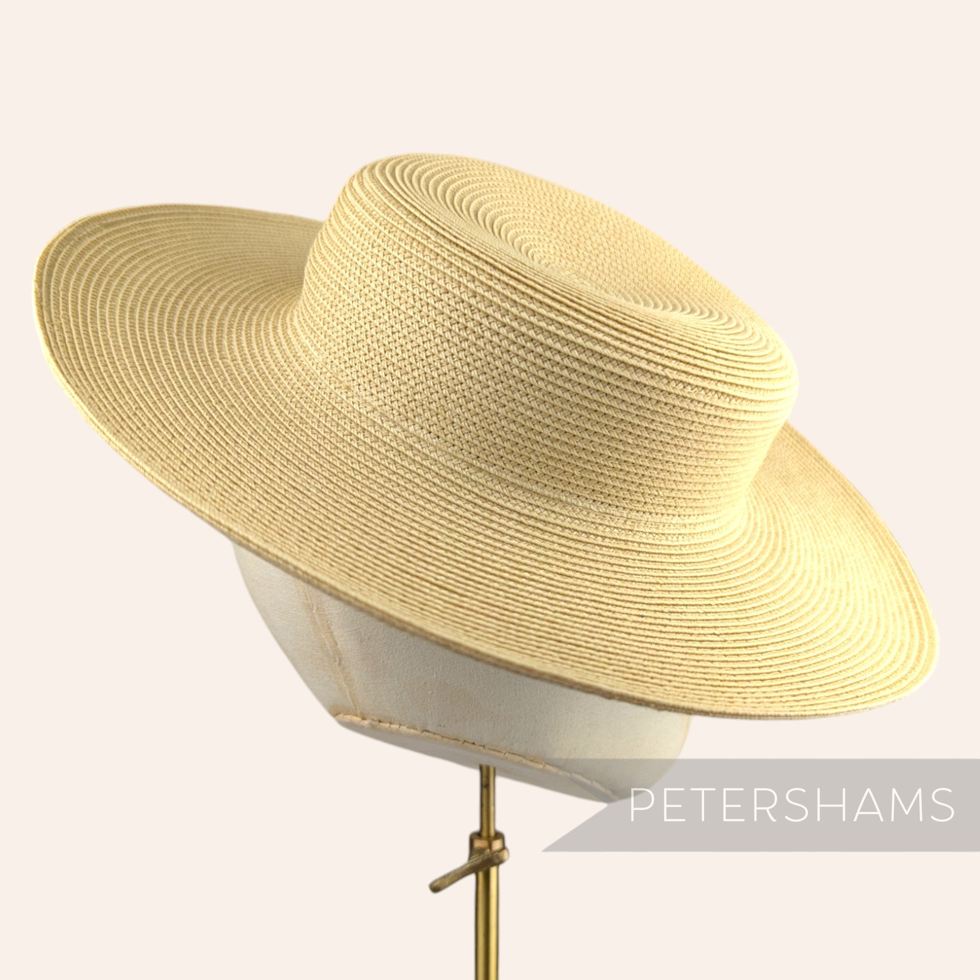 Petershams Millinery Supplies straw polybraid boater fascinator hat base