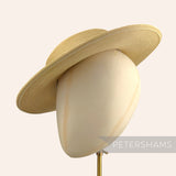 Petershams Millinery Supplies small brim natural polybraid boater fascinator hat base