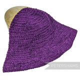 Petershams Millinery Supplies vintage purple chenille knitted cone hat body for sculpting turbans