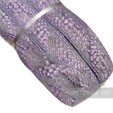 Petershams Millinery Supplies 20mm tutti frutti crin and polybraid millinery braid in purple with shiny zig zag weave