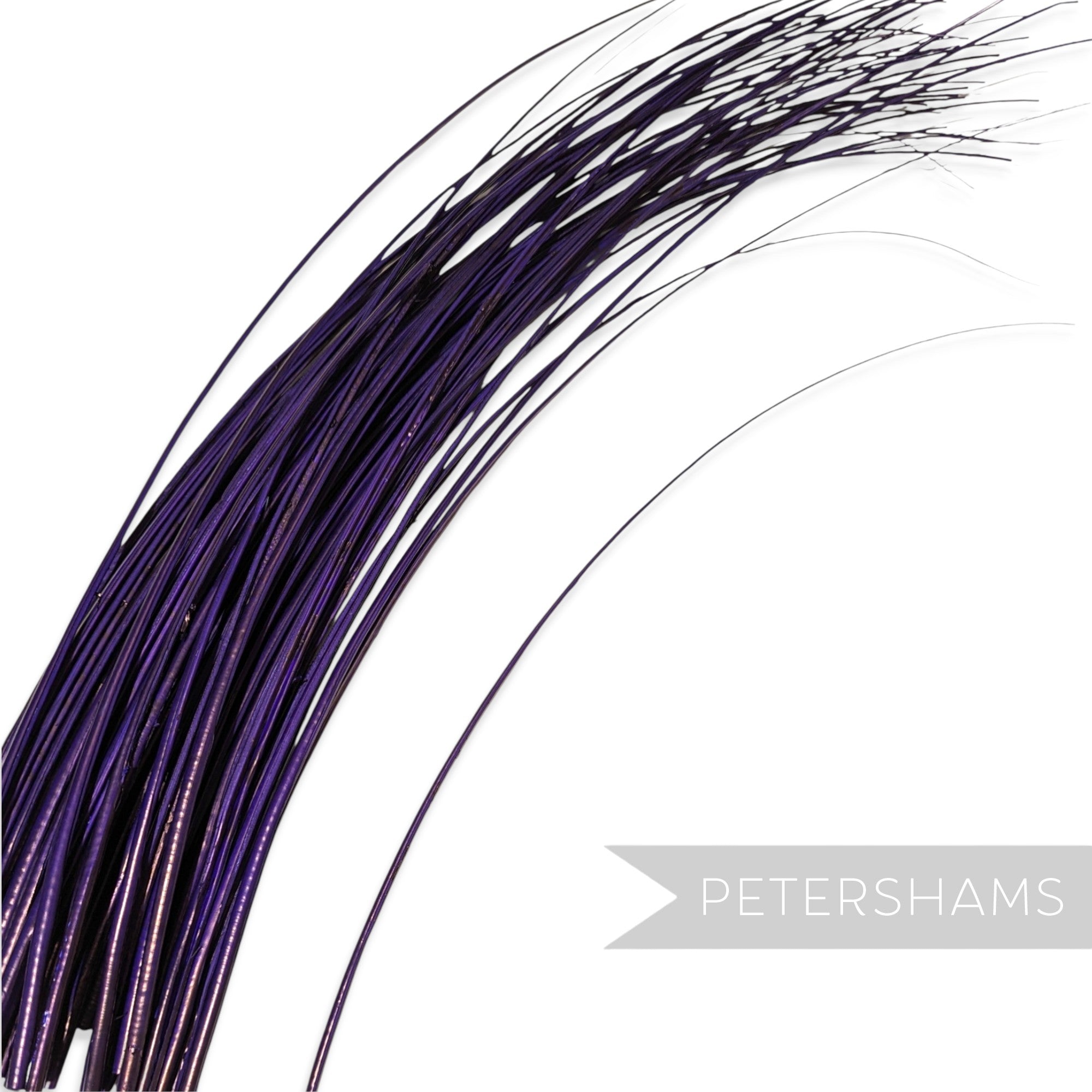 Petershams Millinery Supplies long purple stripped ostrich quill feather for millinery and hat making