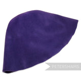Petershams Millinery Supplies extra large purple peachbloom velour fur felt hat cone for millinery projects