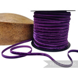 Petershams Millinery Supplies 7mm deep plum purple French velvet ribbon on a spool
