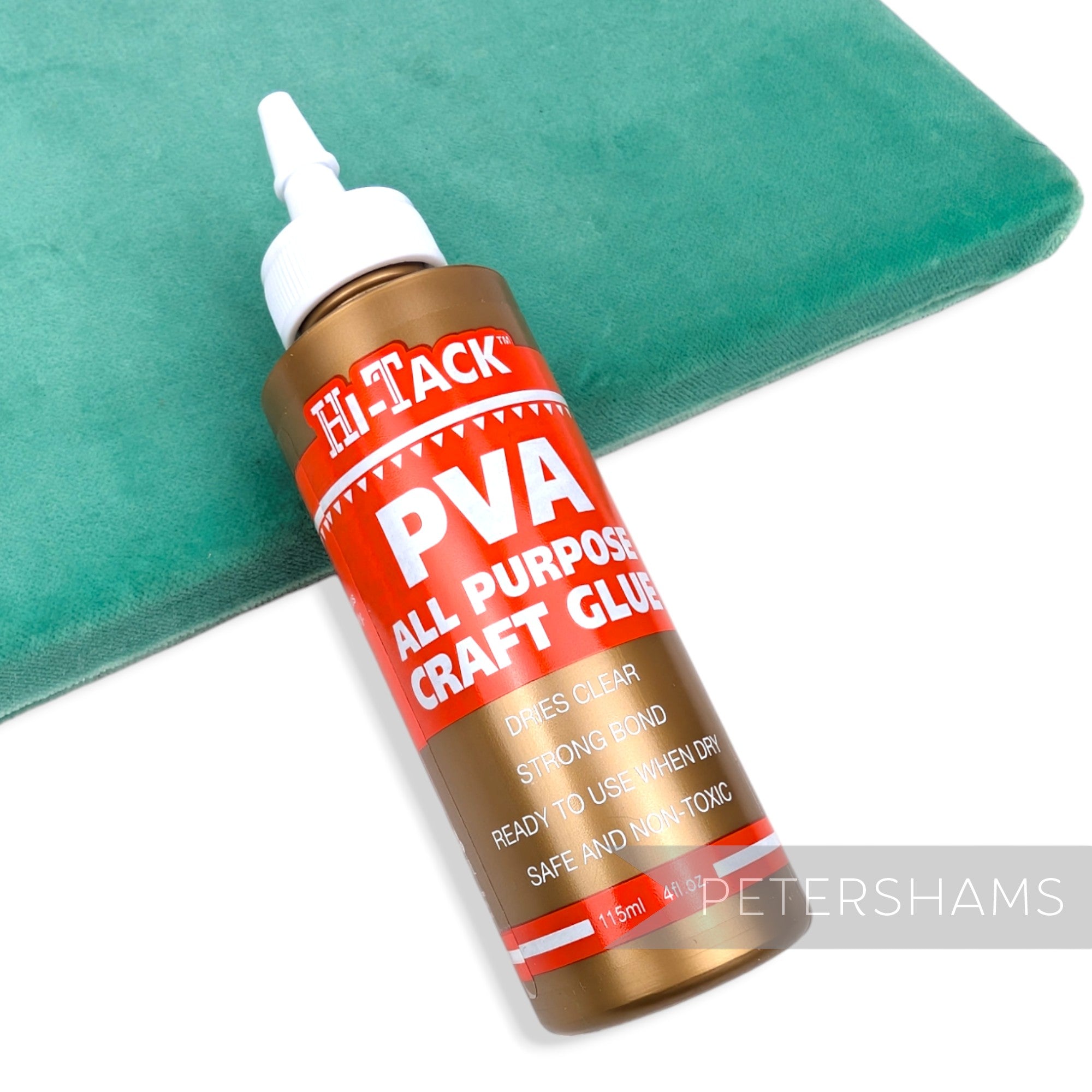 Petershams Millinery Supplies 115ml PVA adhesive bottle for stiffening straw hats