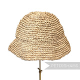 Petershams Millinery Supplies natural raffia knit flare hat body for millinery and fascinator making