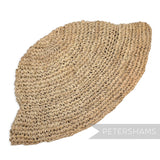 Petershams Millinery Supplies natural raffia knit flare hat body for millinery and fascinator making