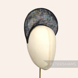 Petershams Millinery Supplies rainbow lurex sinamay halo crown fascinator hat base for millinery and hat making