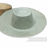 Petershams Millinery Supplies ramie straw capeline hat body with a 1x1 checker weave and smooth ironed finish.
