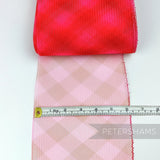 Petershams Millinery Supplies 15cm wide red checker pattern crinoline horsehair braid trim for fascinators