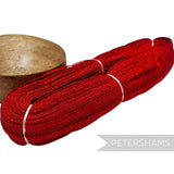 Petershams Millinery Supplies red 10mm sparkly lurex crinoline hat braid hank for millinery and trim