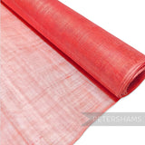 Petershams Millinery Supplies red sinamay fabric, ideal for hat making and fascinators. Lightweight and mouldable.