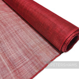 Petershams Millinery Supplies red sinamay fabric, 1/2 metre length, ideal for hat making and fascinators.