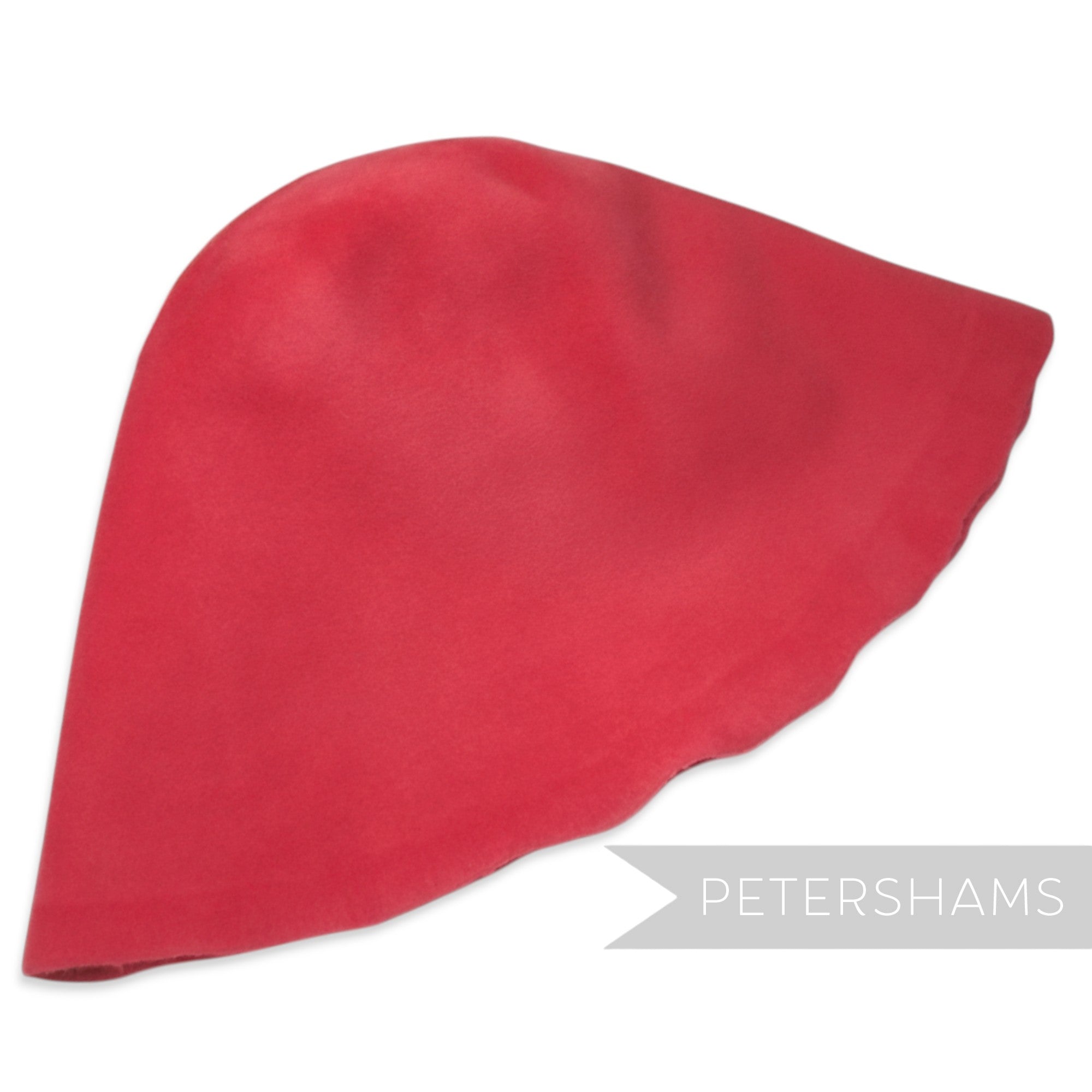 Petershams Millinery Supplies extra large soft red peachbloom velour fur felt cone hat body for millinery projects